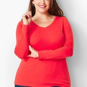 Talbots The Talbots Tee Coral Orange Shirt XL